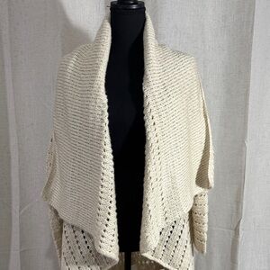 Knox Rose Cream Knit Open-Front Cardigan Sweater